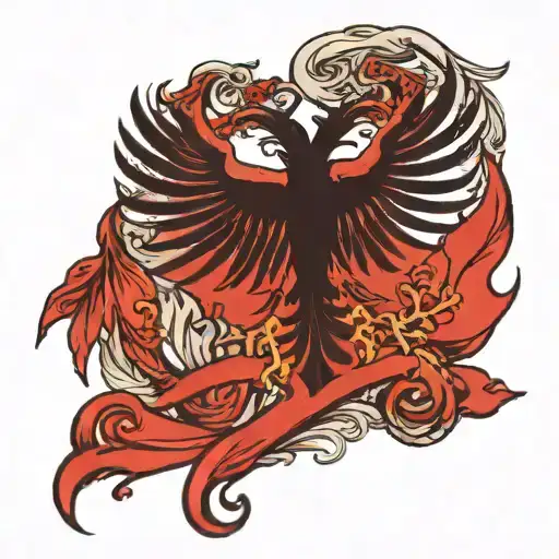 I need a forearm tattoo that includes the following things: the expression "ars longa vita brevis"; the albanian flag, g tattoo design idea