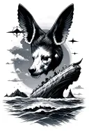 geography tattoo design idea