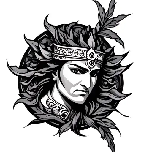 karna tattoo design idea