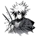 [Starting Element]Young Madara Uchiha with Gunbai[Middle Element]Madara Uchiha as Edo Tensei with Susanoo[Main Ele tattoo design idea