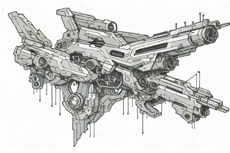 Cyberpunk 2077 tattoo design idea