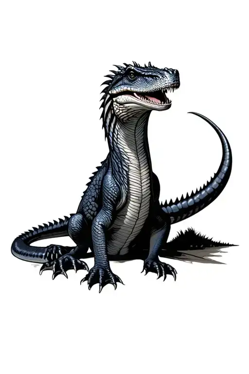 Komodo Dragon tattoo design idea