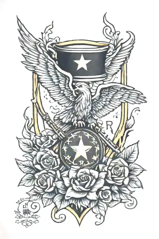 Army memorial tattoo tattoo design idea