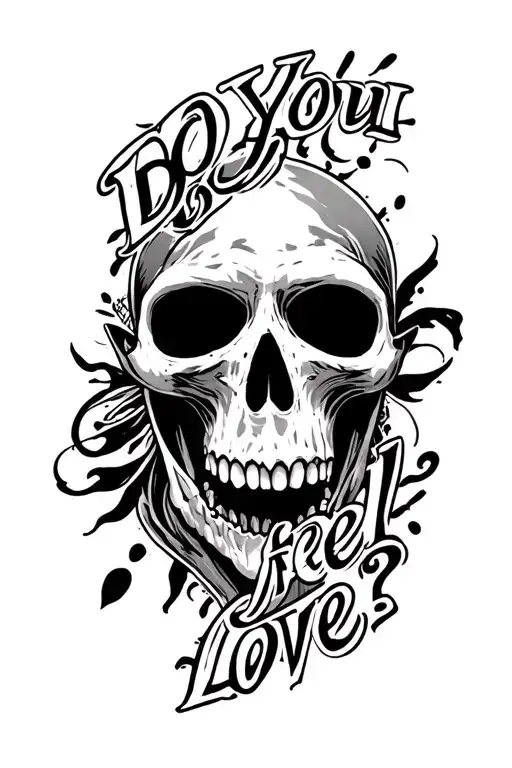 "Do you feel love? " Bad Omens - Specter tattoo design idea