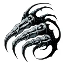 Venomize wolverine claws extended tattoo design idea