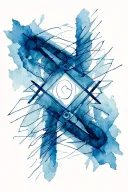 Abstract. lines that point a ways we imagine. free mason,  light, travel, thin lines . vitruvio men, leonardo da vinci tattoo design idea