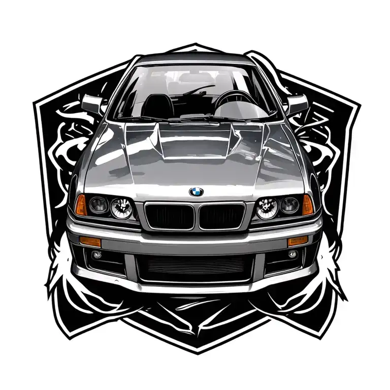 Turbo, GTR, Honda, BMW tattoo design idea