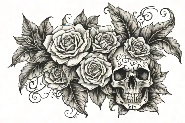 blessed loved graced tattoo design idea