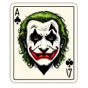 playingcard joker featuring happy & sad mask tattoo design idea