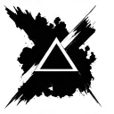 Aa Triangle tattoo design idea