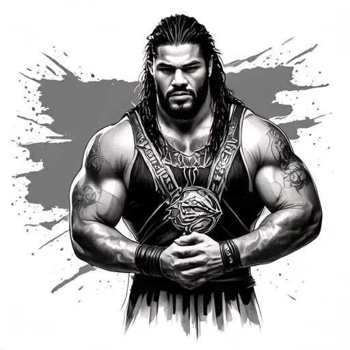 Roman Reigns tattoo design idea
