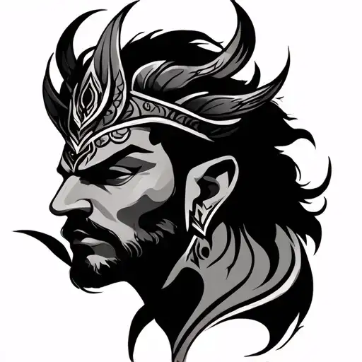 Karna tattoo design idea