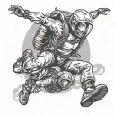 adrenaline junkie skydiving tattoo design idea