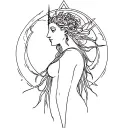 Hecate goddess tattoo design idea