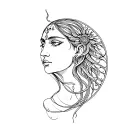 Hecate goddess tattoo design idea