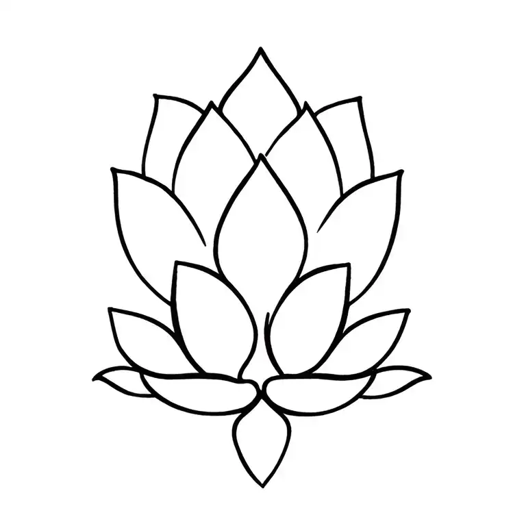 lotus tattoo design idea