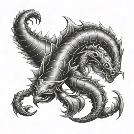 Scorpio And Pisces tattoo design idea