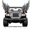 jeep tattoo design idea