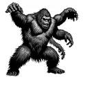 Bigfoot tattoo design idea