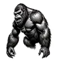 Bigfoot tattoo design idea
