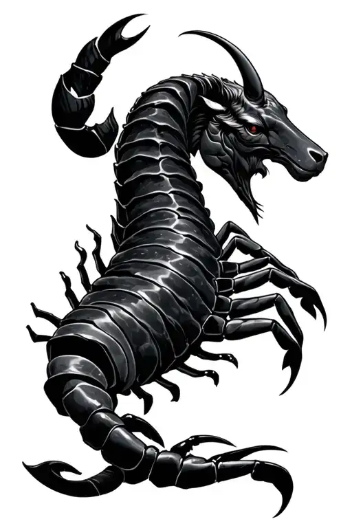 a scorpio, a taurus and a sagittarius tattoo design idea