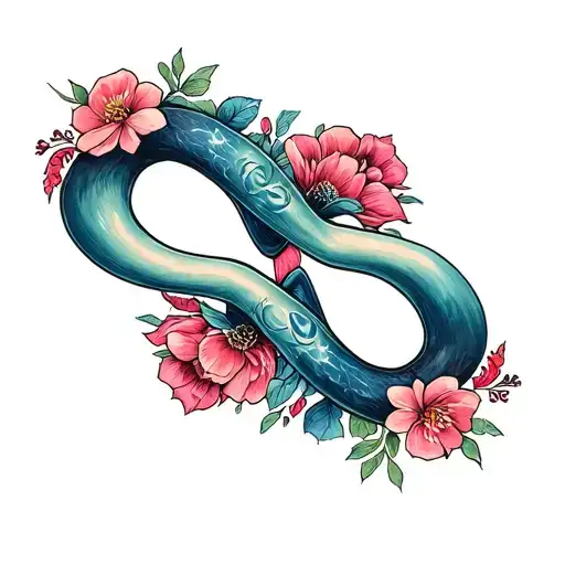 infinity symbol incorporated sisters Stacy Becky tattoo design idea