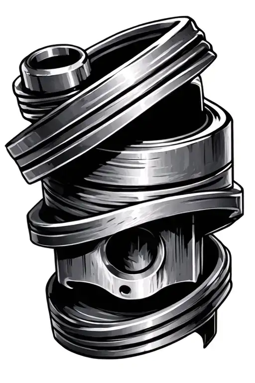 piston tattoo design idea