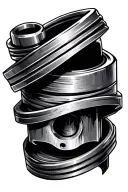 piston tattoo design idea