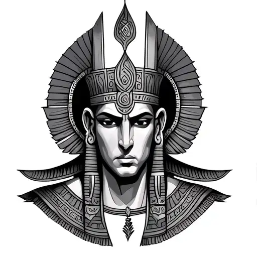 God Ra tattoo design idea