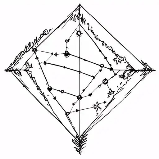 The Little Dipper constellation tattoo design idea