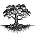 dna tree tattoo design idea