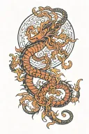 cosmopolitan, Scorpio, nepali tattoo containing forest tattoo design idea