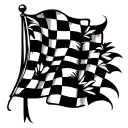 checkered flag,  polynesia, hawaii tattoo design idea