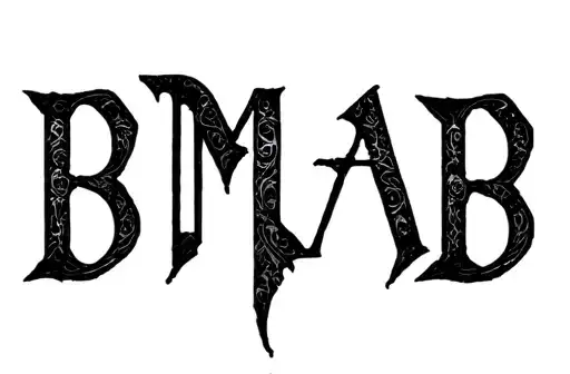 "BMAB" tattoo design idea