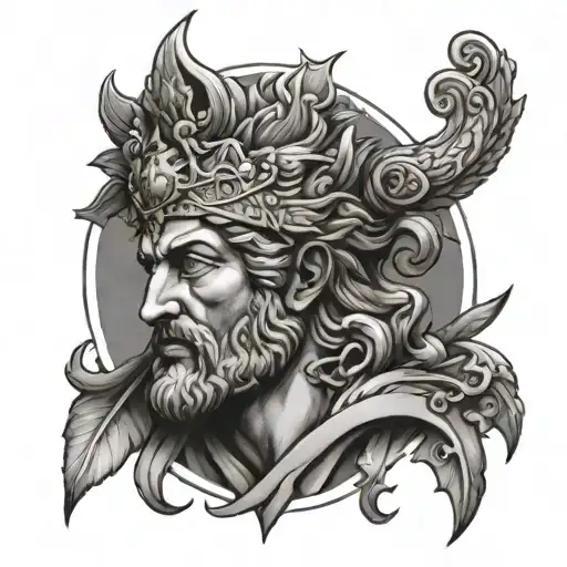 stoic 4 virtues tattoo design idea