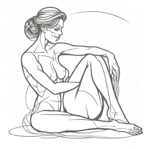 bdsm scene intertwined tattoo design idea