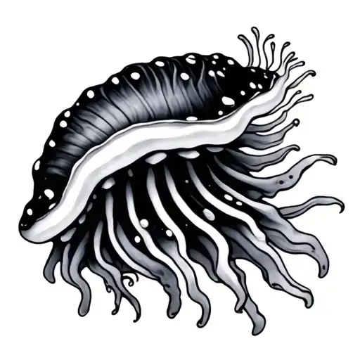 Nudibranch tattoo design idea