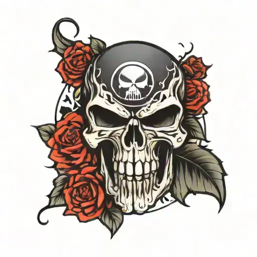 punisher Steelers tattoo design idea