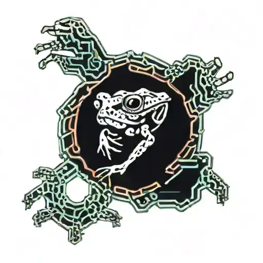 toad tattoo design idea