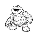 Cookie Monster tattoo design idea