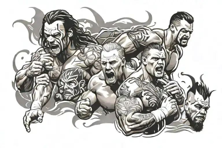 Wwe tattoo design idea