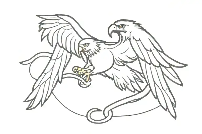 eagle holding snake flying tattoo design tattoo design idea