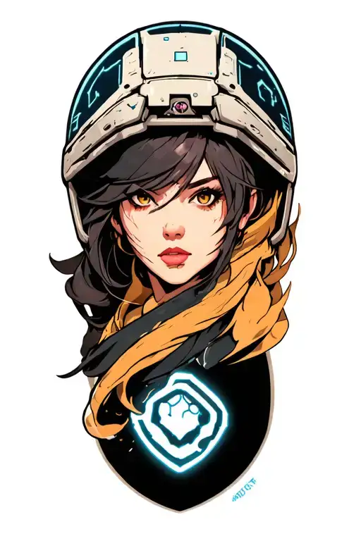 filler space with warhammer 40k universe tattoo design idea