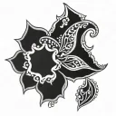 henna inspired patterns tattoo design idea