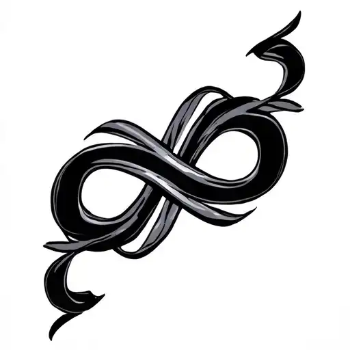 script 224 Infinity Symbol tattoo design idea