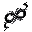 script 224 Infinity Symbol tattoo design idea