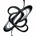 script 224 Infinity Symbol tattoo design idea