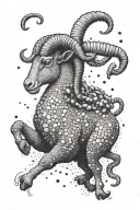 risk and reward (aries) tattoo design idea