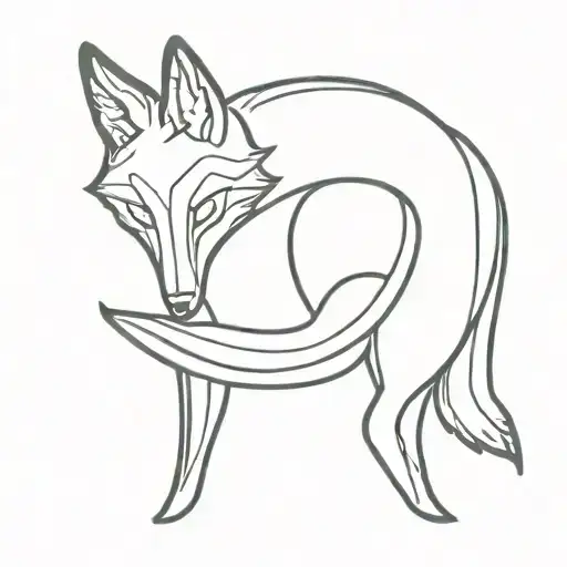 The word 'Foxy's" tattoo design idea