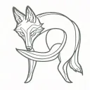 The word 'Foxy's" tattoo design idea